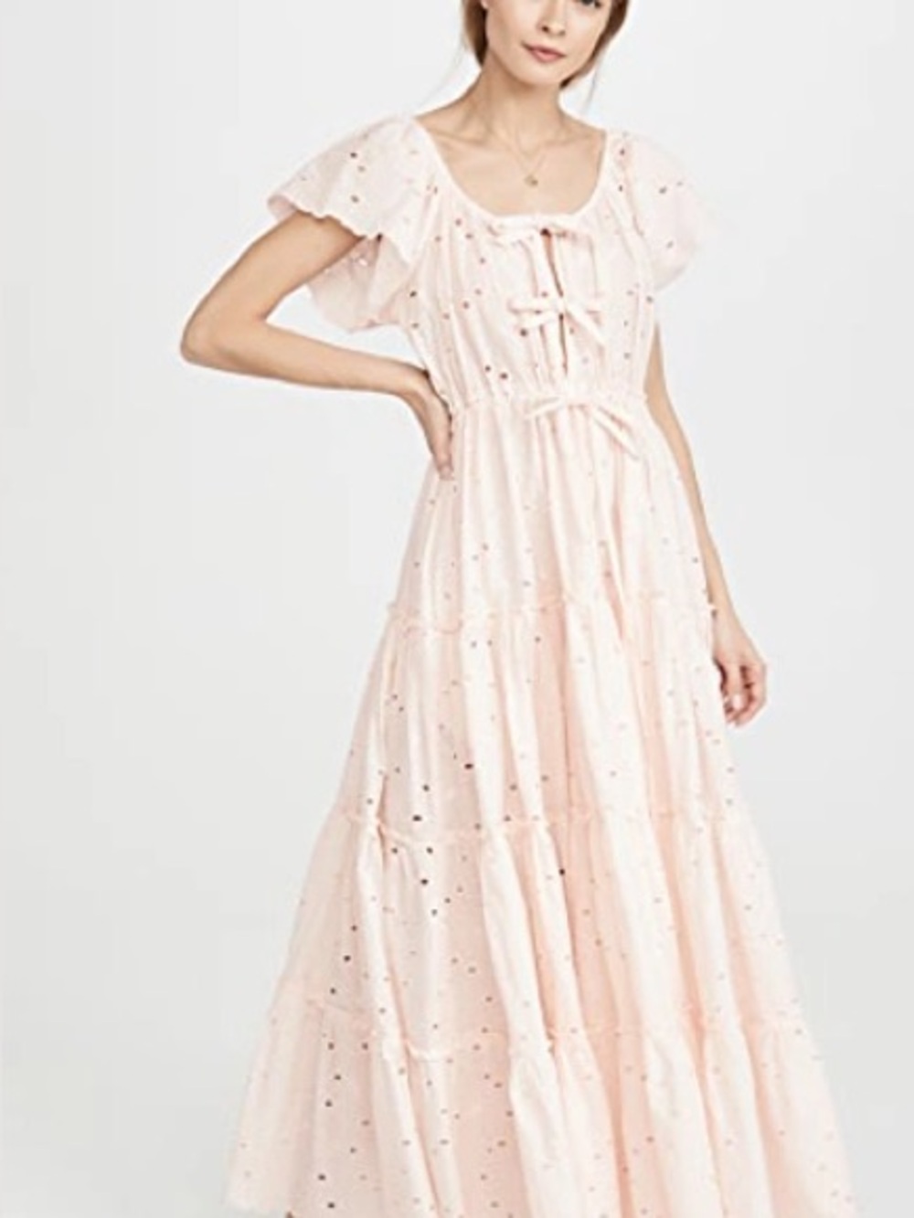 Innika choo alotta gud blush pink maxi dress